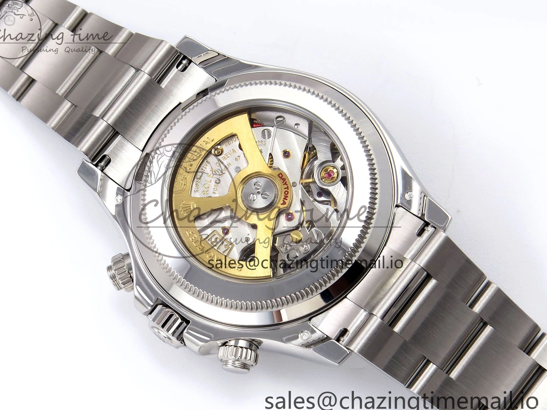 0110 UrbanStyle Daytona 116506 AR+SF 1:1 Best Edition Ice Blue Brown Dial Crystal Markers on SS Bracelet SH 1009
